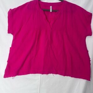 Vibrant Fuchsia Tunic Top